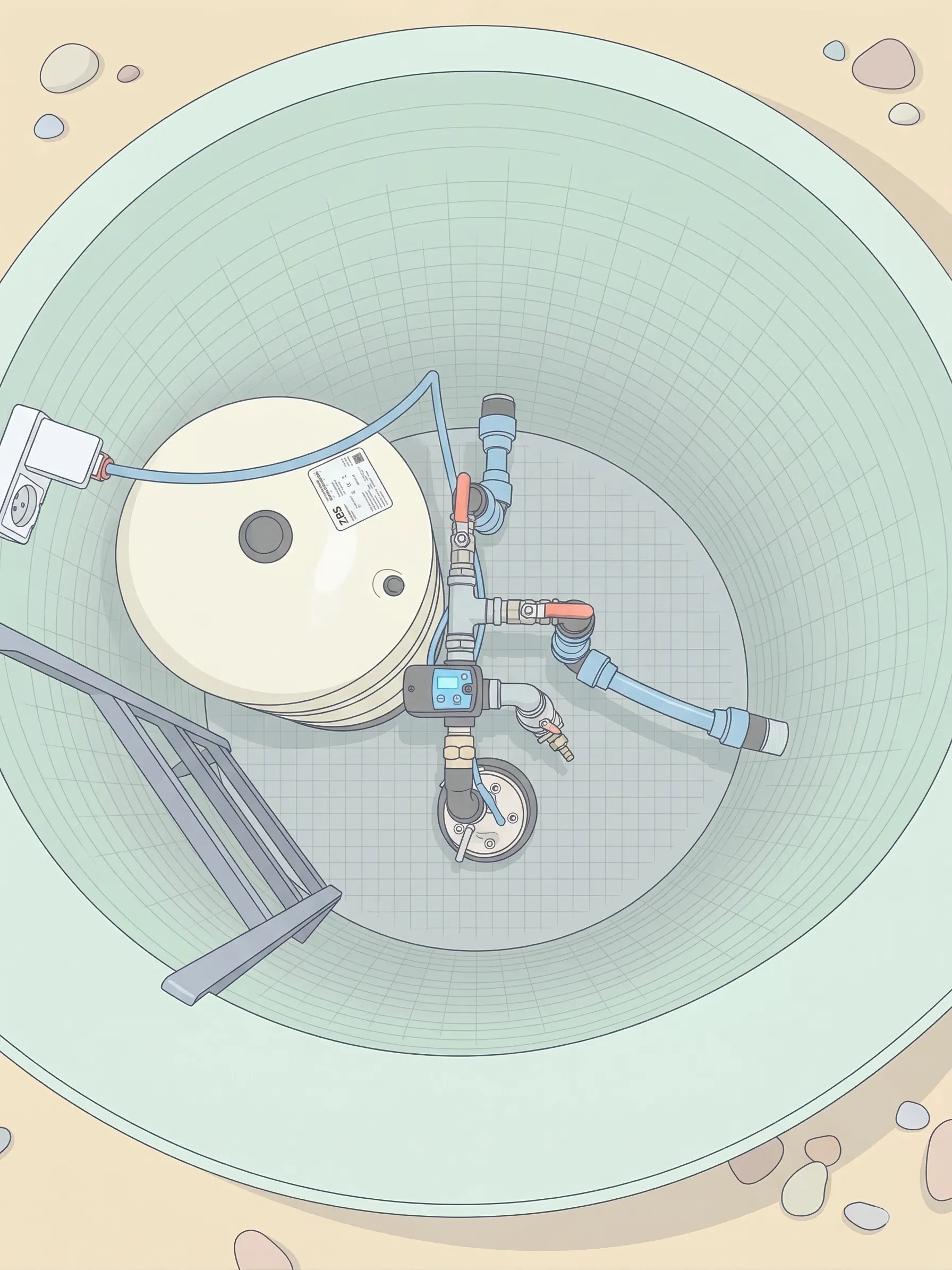 Podłączenie i uzbrojenie studni głębinowej